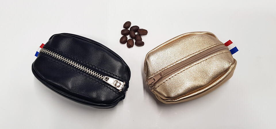Coffee bean coin purse