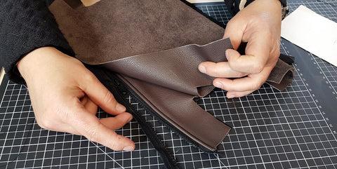 DIY leather toiletry bag