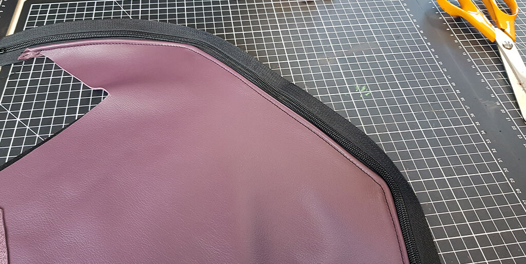 DIY leather toiletry bag