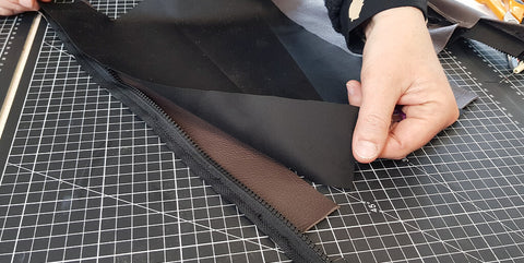 DIY leather toiletry bag