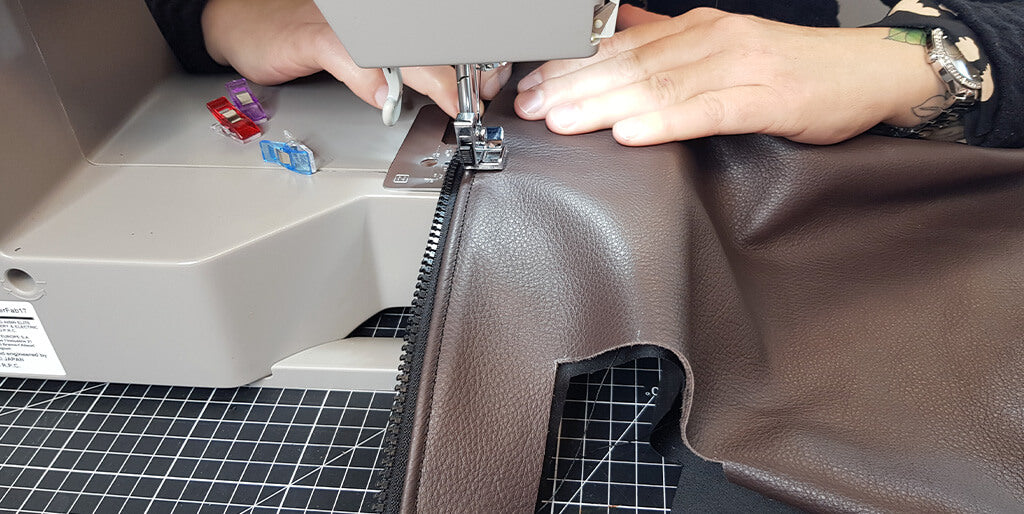 DIY leather toiletry bag