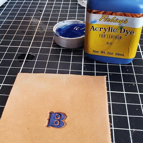 leather dyeing and embossing