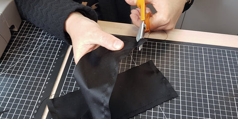 DIY leather makeup bag
