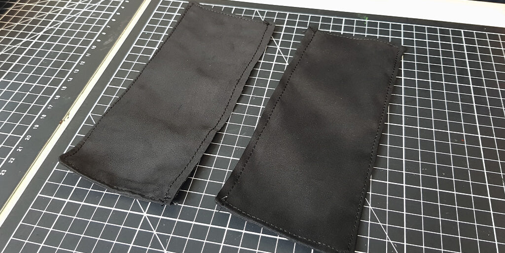 DIY leather makeup bag