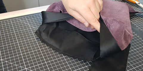 DIY leather makeup bag