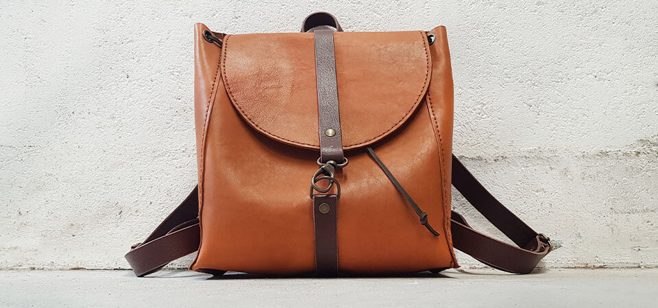 leather backpack