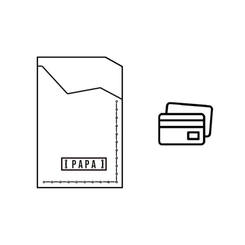 DIY minimalist card holder