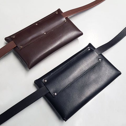 leather belt bag