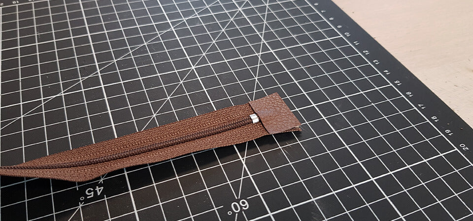 sew leather wallet