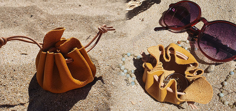 beach leather purses