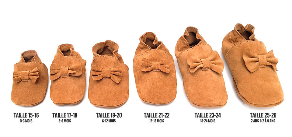 taille chaussons