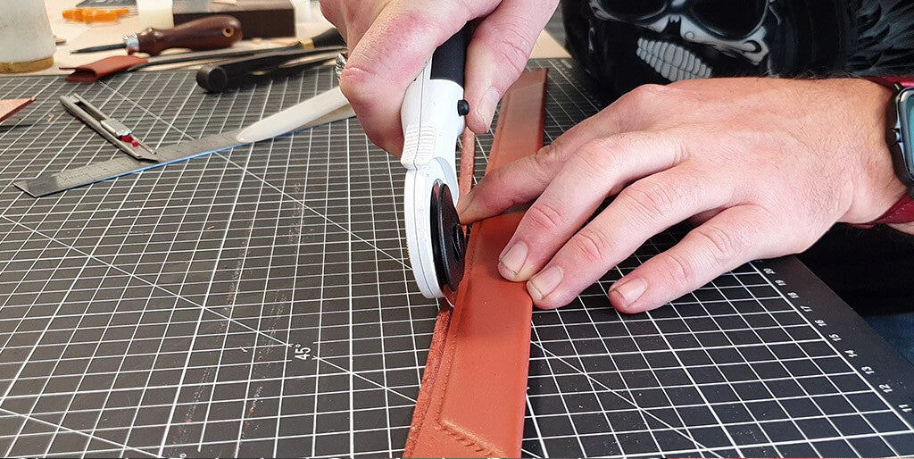 cut leather strap