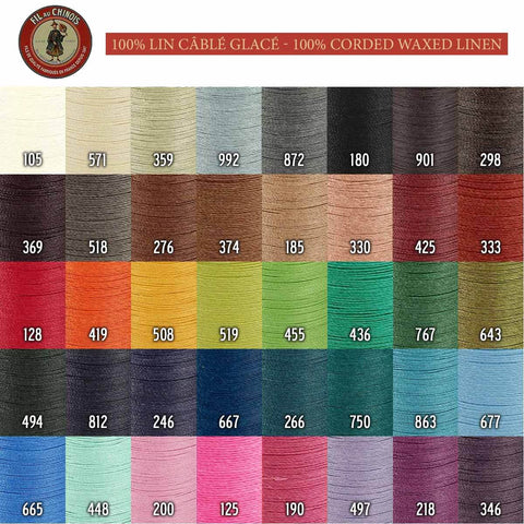 Chinese thread color chart