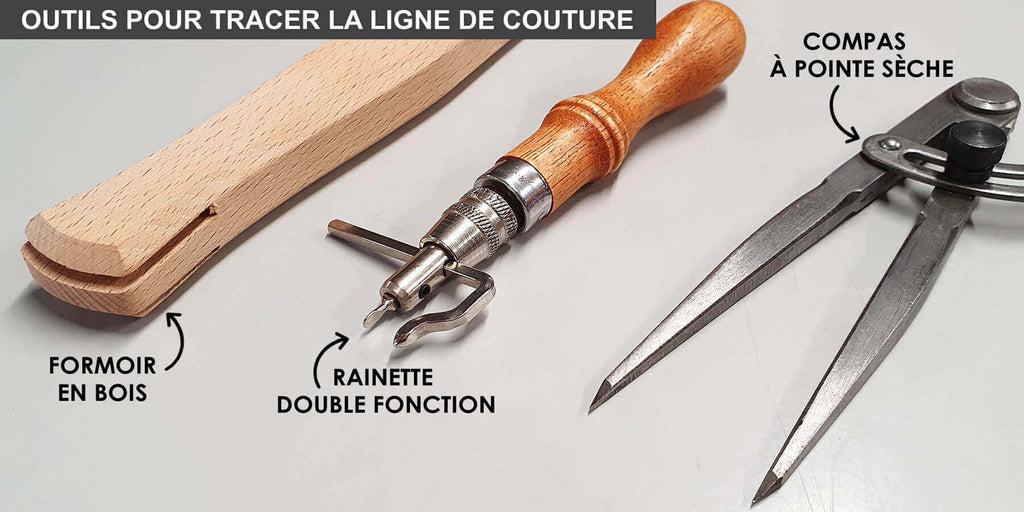 outils pour le traçage sur cuir