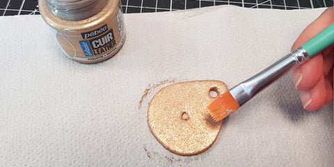 leather glitter paint