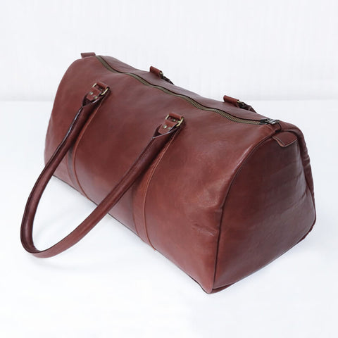 leather travel bag