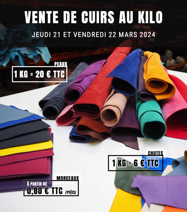 vente au kilo de cuir