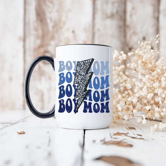 Boy Mom Distressed Mug – Taylored By Faith