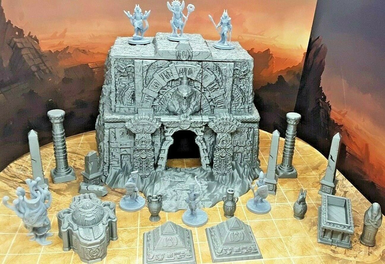27 Piece Egyptian Tomb Mummy Pharaoh Encounter Set Scatter Terrain Scenery