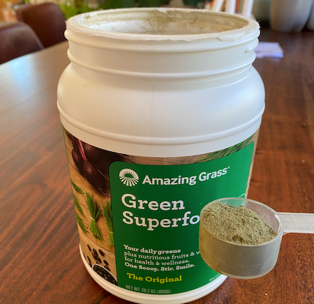 Greens powder for injury recovery