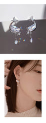 Rumani Crystal Drop Earrings [worn by IU]