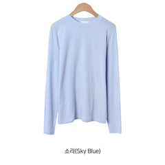 Skin Daily Round-neck Long Sleeves T-shirt