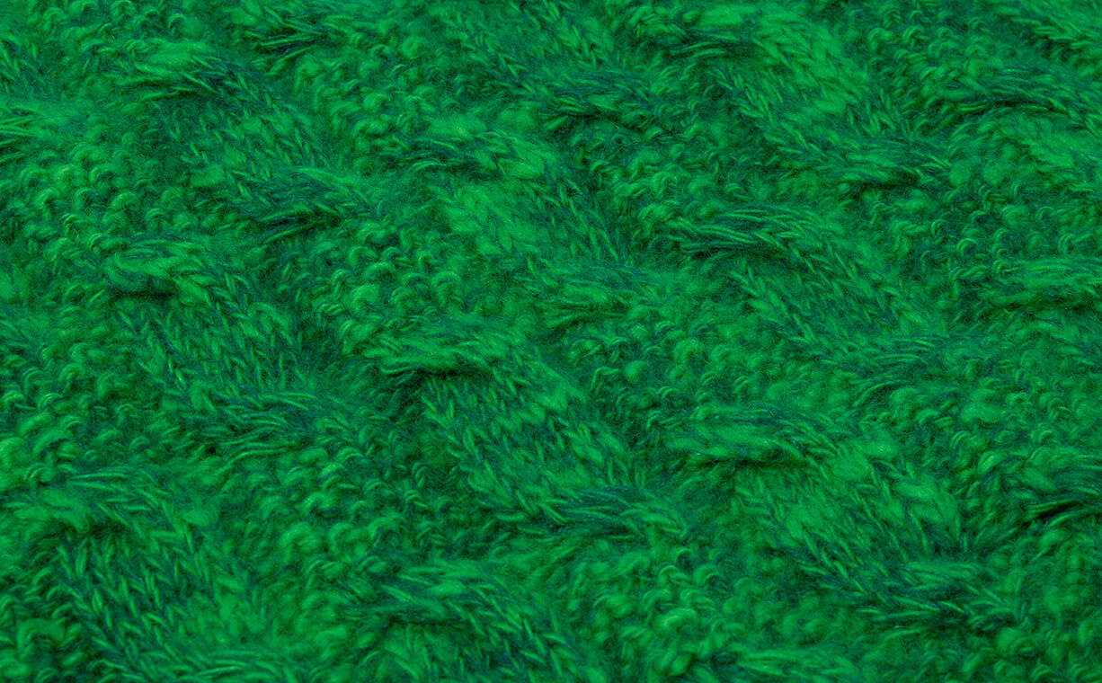 ビューティフルピープルの緑のニットの模様のディテール