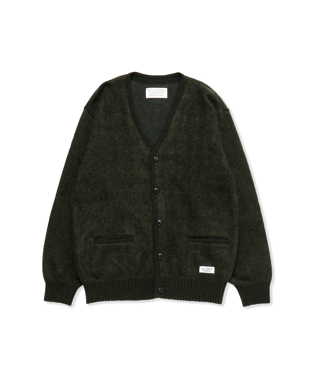 WACKOMARIA MOHAIRKNITJACQUARDCARDIGAN M - カーディガン