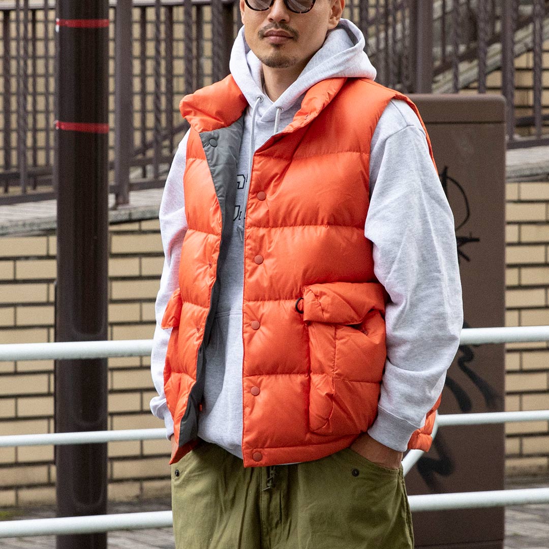 DAIWA PIER 39 ダウンベスト S オレンジ orange vest | ejequine.co.uk