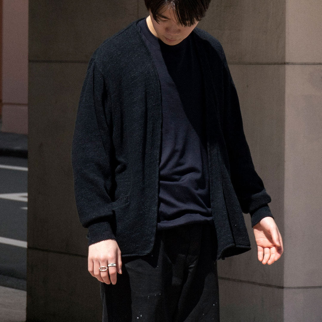 comoli 23SS７Ｇコットンカーディガン FREE BLACK - カーディガン