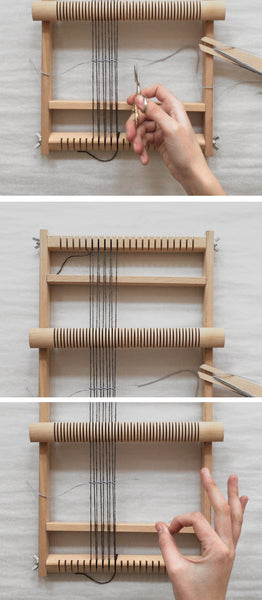 how to warp a loom with a heddle bar - kaliko