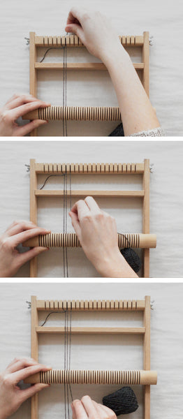 how to warp a loom with a heddle bar - kaliko