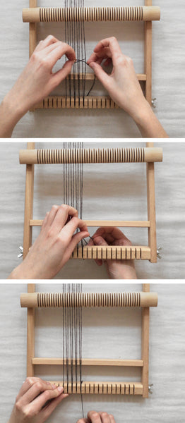 how to warp a loom with a heddle bar - kaliko