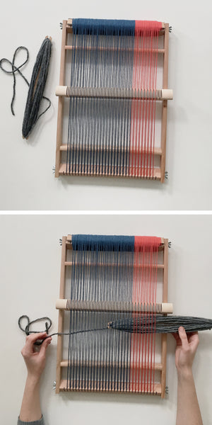 how to weave a scarf on a frame loom