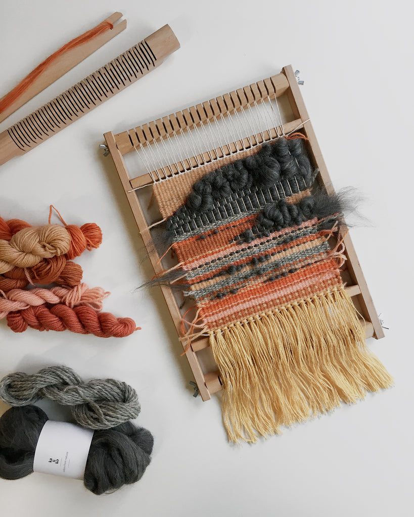 Weaving Loom Kit for Hand Weaving - Oak Finish Loom – Fiber Huis