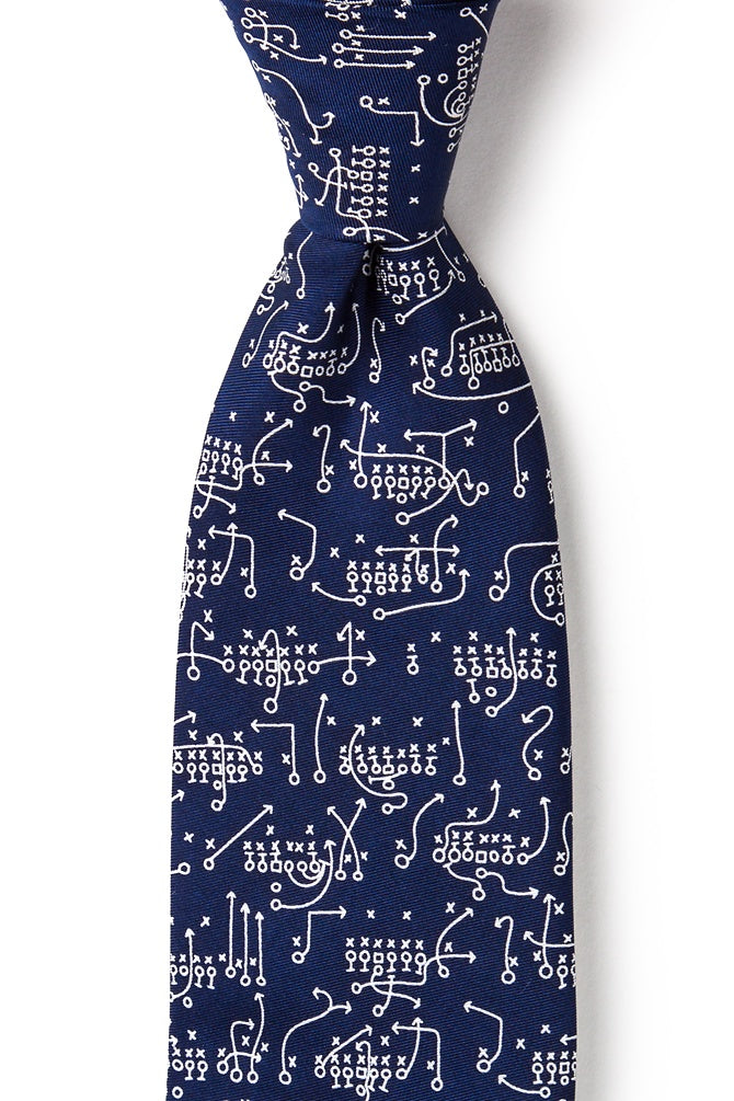 Image of The Art of the Game Navy Blue silk Tie