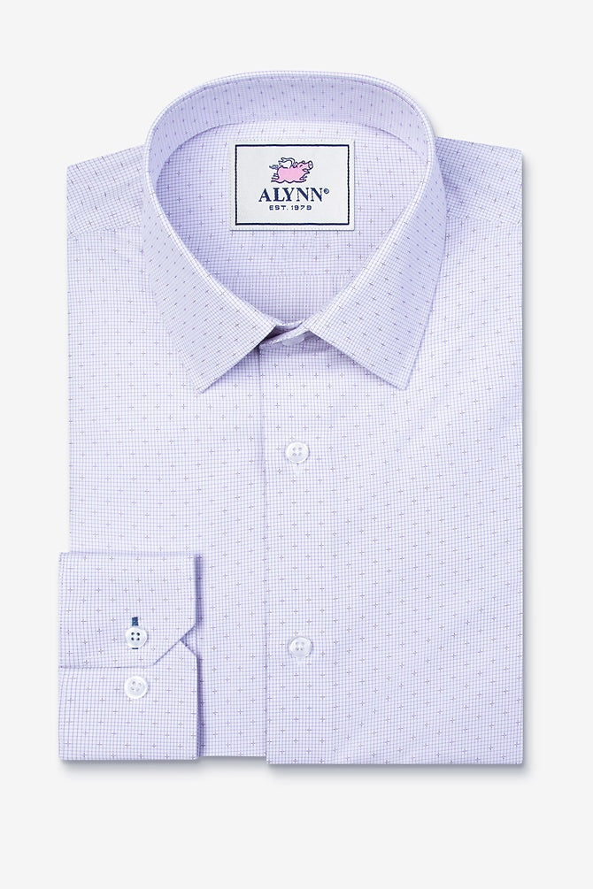 Image of Evan purple cotton Dress Shirt