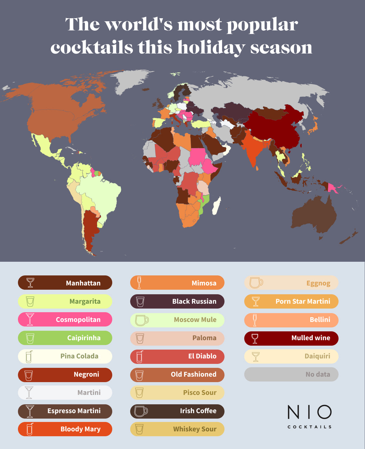 World most popular winter cocktails