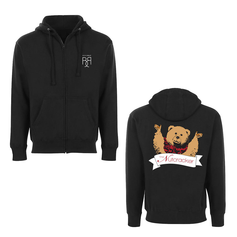 Boston Ballet Nutcracker Bear Unisex Zip Hoodie - Boston Ballet product image