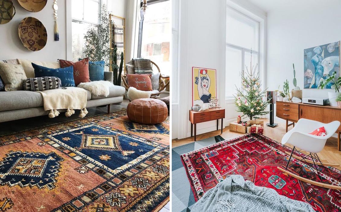 The Bohemian Carpet is the basis of your boho living room