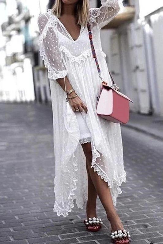 What to wear under a white transparent dress