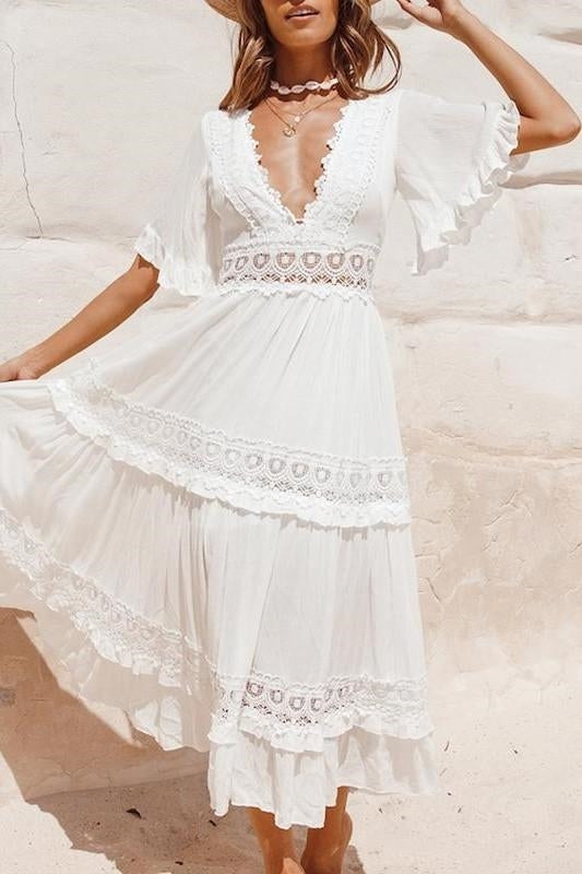 White Boho Dresses | Bohemian, Country 