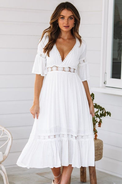 White Boho Dresses | Bohemian, Country & Vintage Style