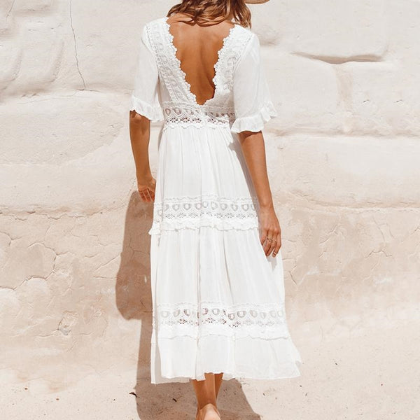 Boho Chic Wedding Ruffle Dress | US Bohemian Boutique