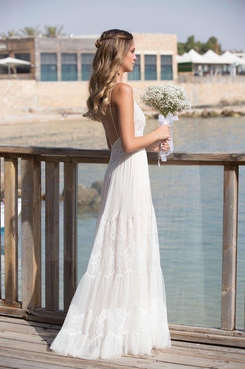 hippie beach wedding dress