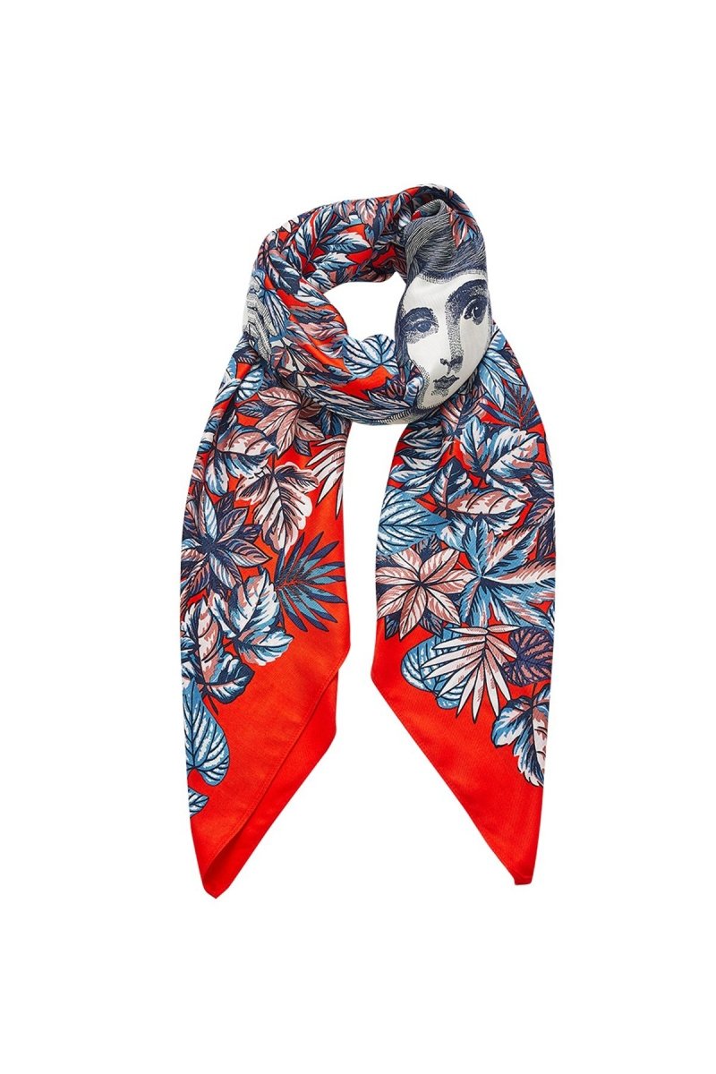 Silk Scarf Naïade Red Inoui Editions Europe