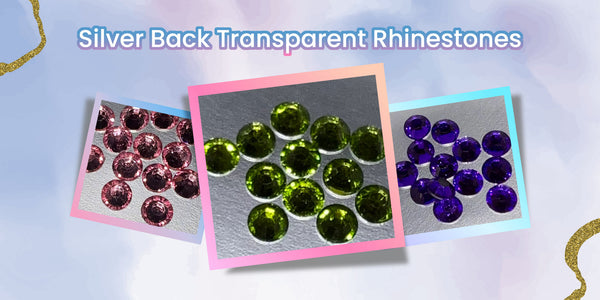 Silver Back Transparent Rhinestones