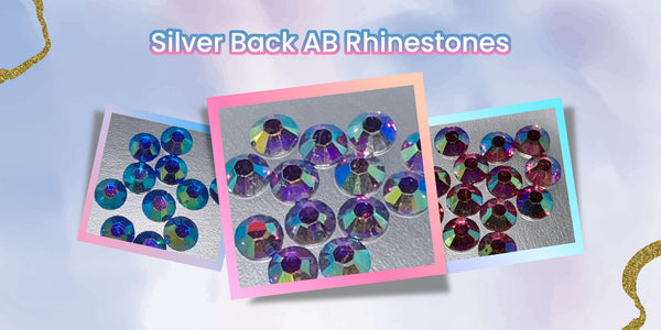 Silver Back AB Rhinestones