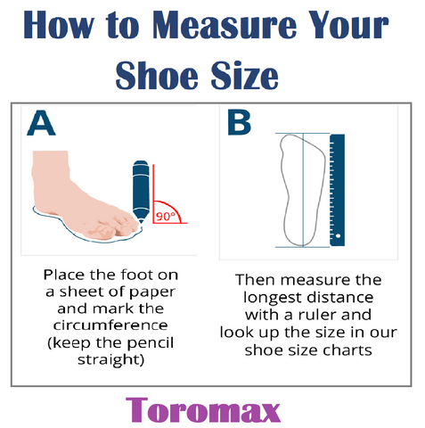 Shoes Size Guide – Toromax Dance Shoes