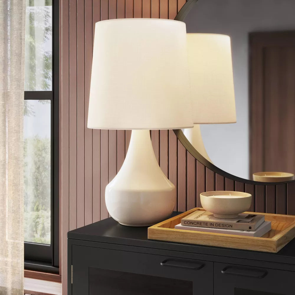Montreal Wren Assembled Table Lamp White - Threshold